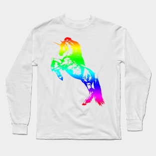 Rainbow Unicorn Long Sleeve T-Shirt